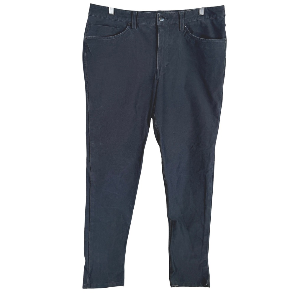 Lululemon ABC Slim Fit Utilitech Pants Mens 34x32 Black Canvas 5 Pocket Casual